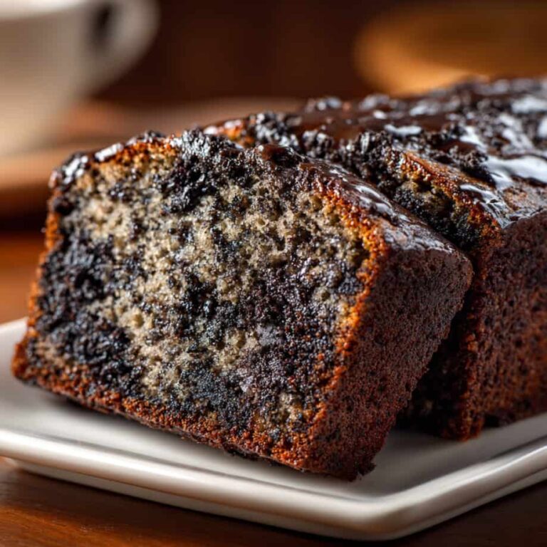 Decadent Oreo Banana Bread with chocolate Oreo chunks and moist banana texture