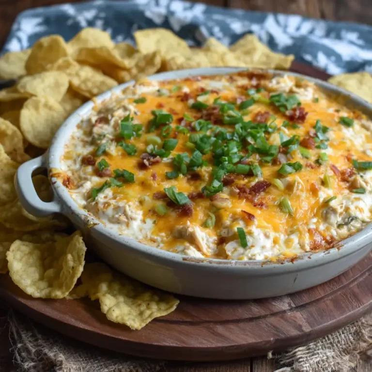 Ranch Crack Chicken Dip with melted cheese and shredded chicken creamy texture