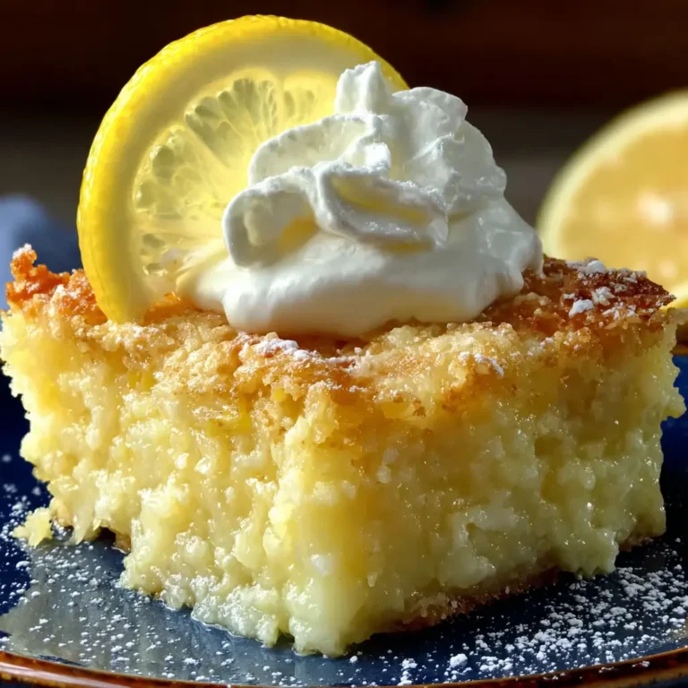 lemon dump cake golden buttery top with citrus filling